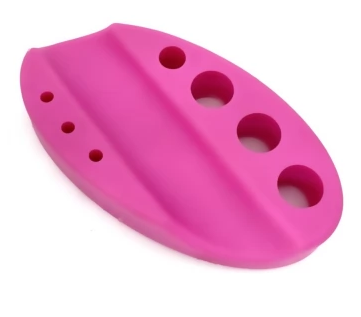 Підставка силіконова для капс, пігментів, чорнила (рожева)